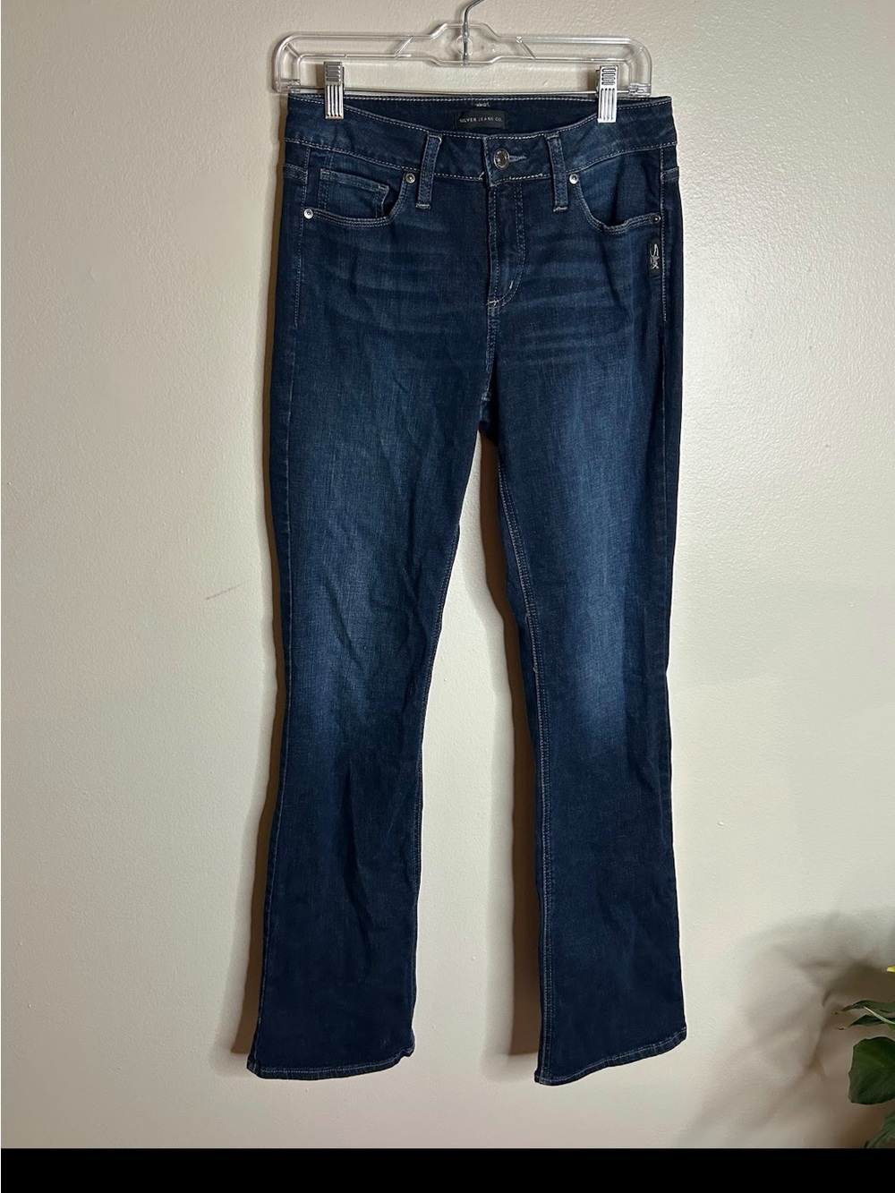 Silver Jeans Womens 29 Suki Slim Boot Dark Wash Western Country Modern Casual